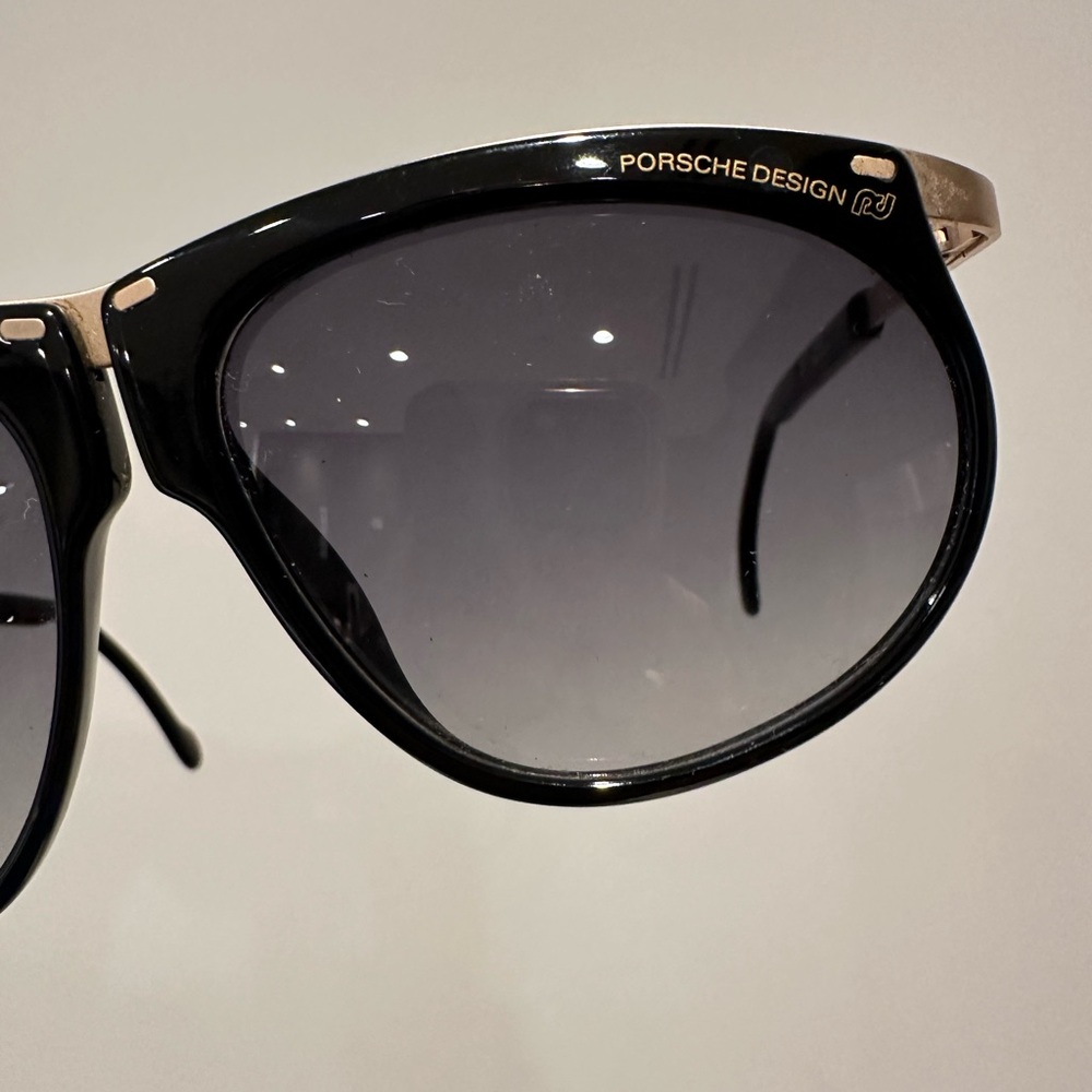 Vintage Porsche Design by Carrera Black Aviator Sunglasses